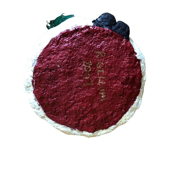 Paper Mache Santa Father Christmas Decoration Holiday Figurine 2007 R Gillum 10" - Picture 4 of 16